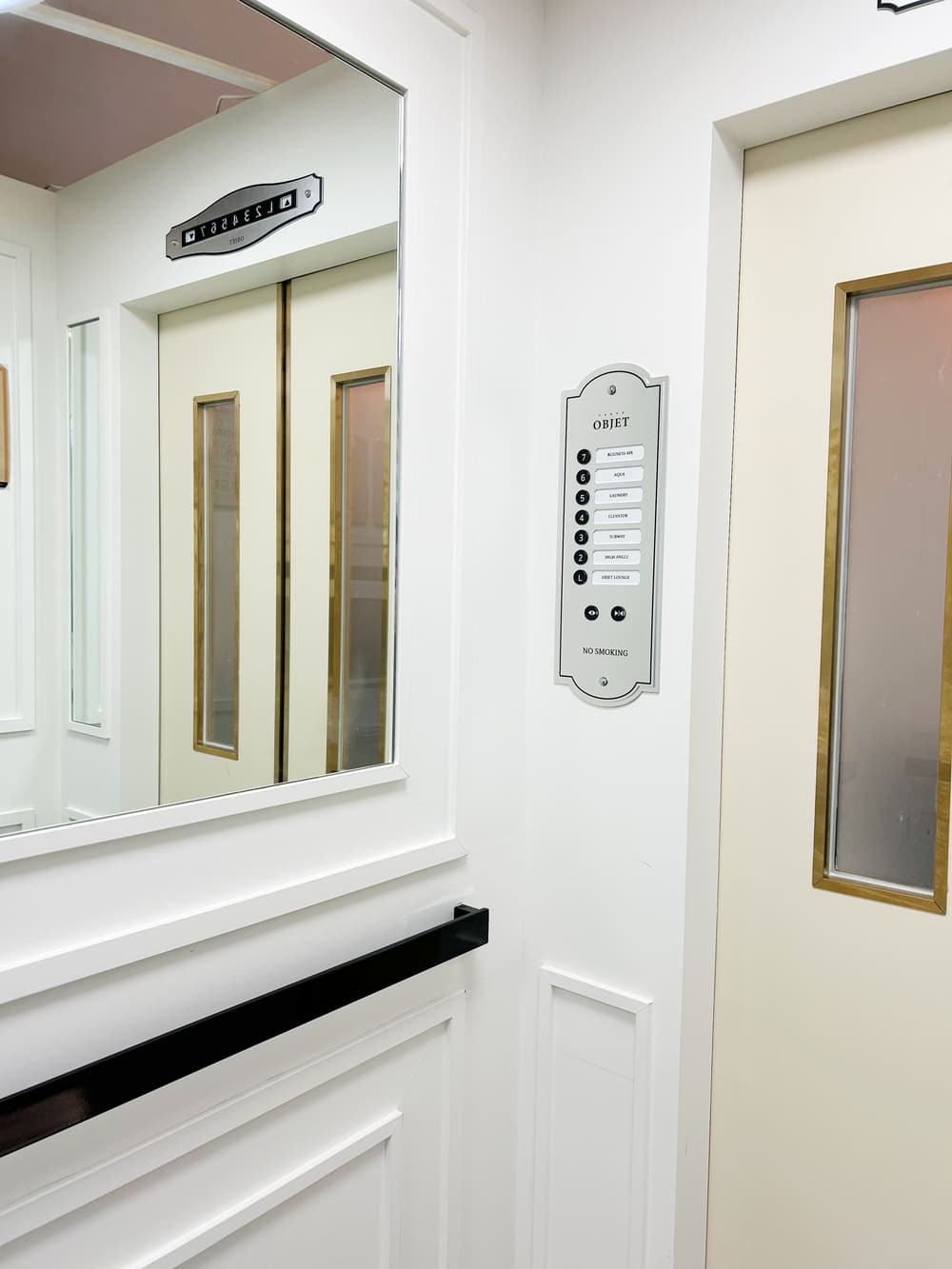 Elevator Booth interior detail