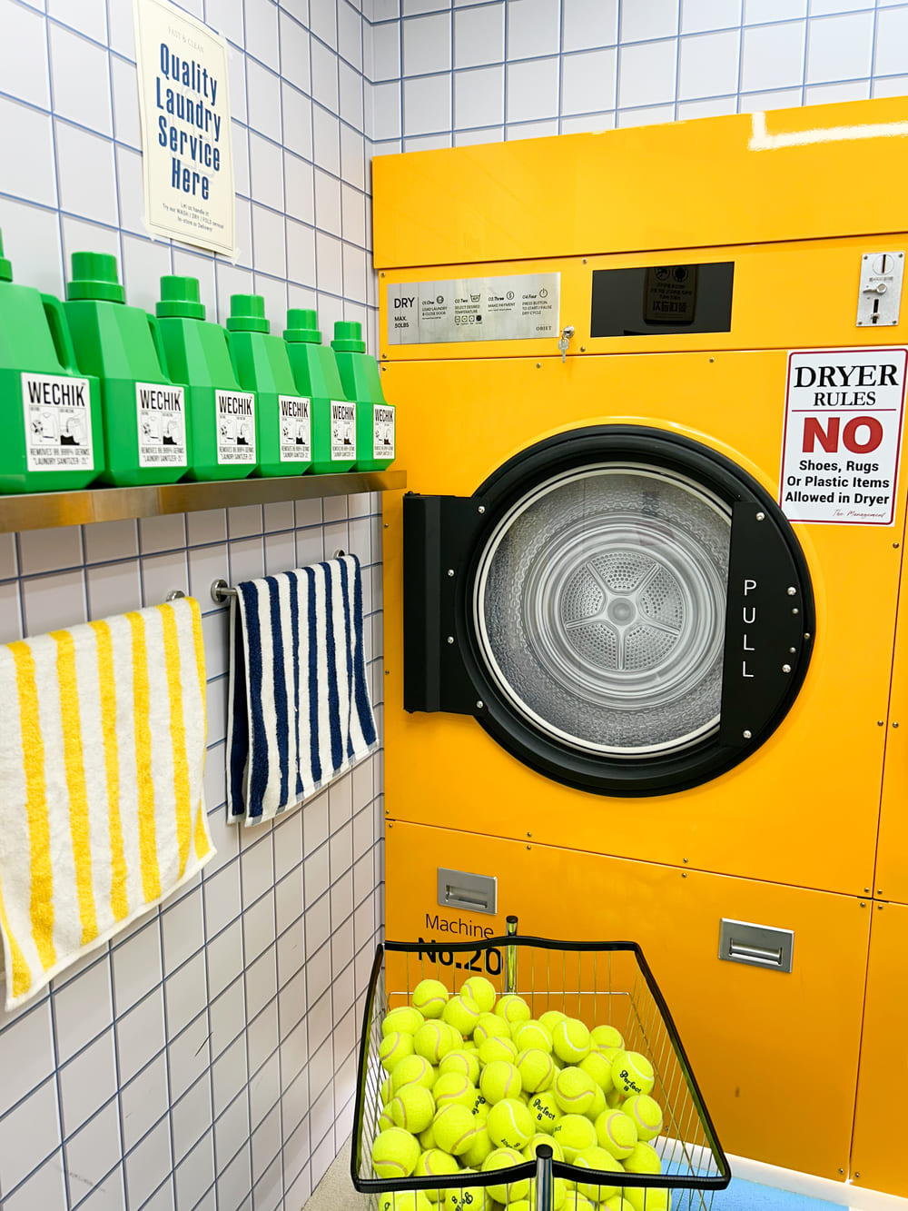 Laundry Booth interior detail